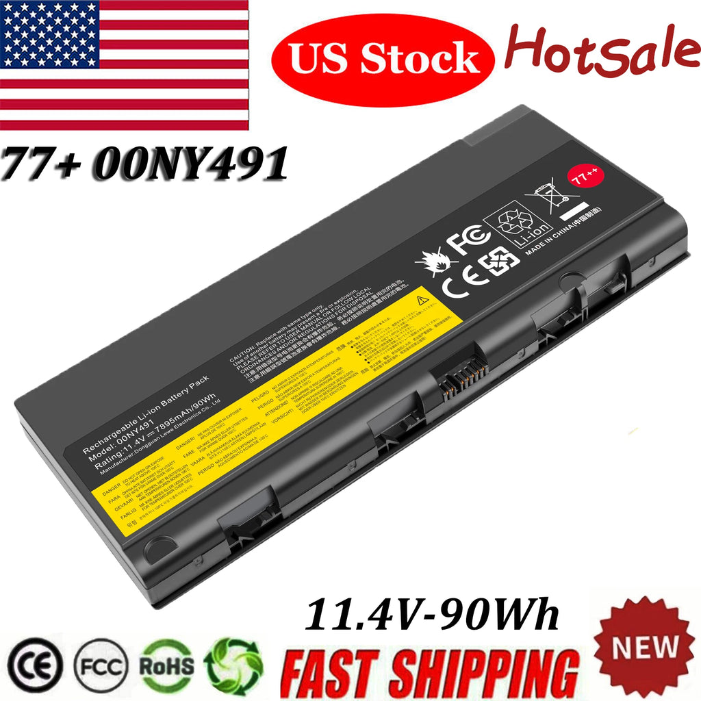 77+ 01AV477 01AV496 01AV495 00NY493 SB10H45077 Battery For Thinkpad P50 P51 90Wh