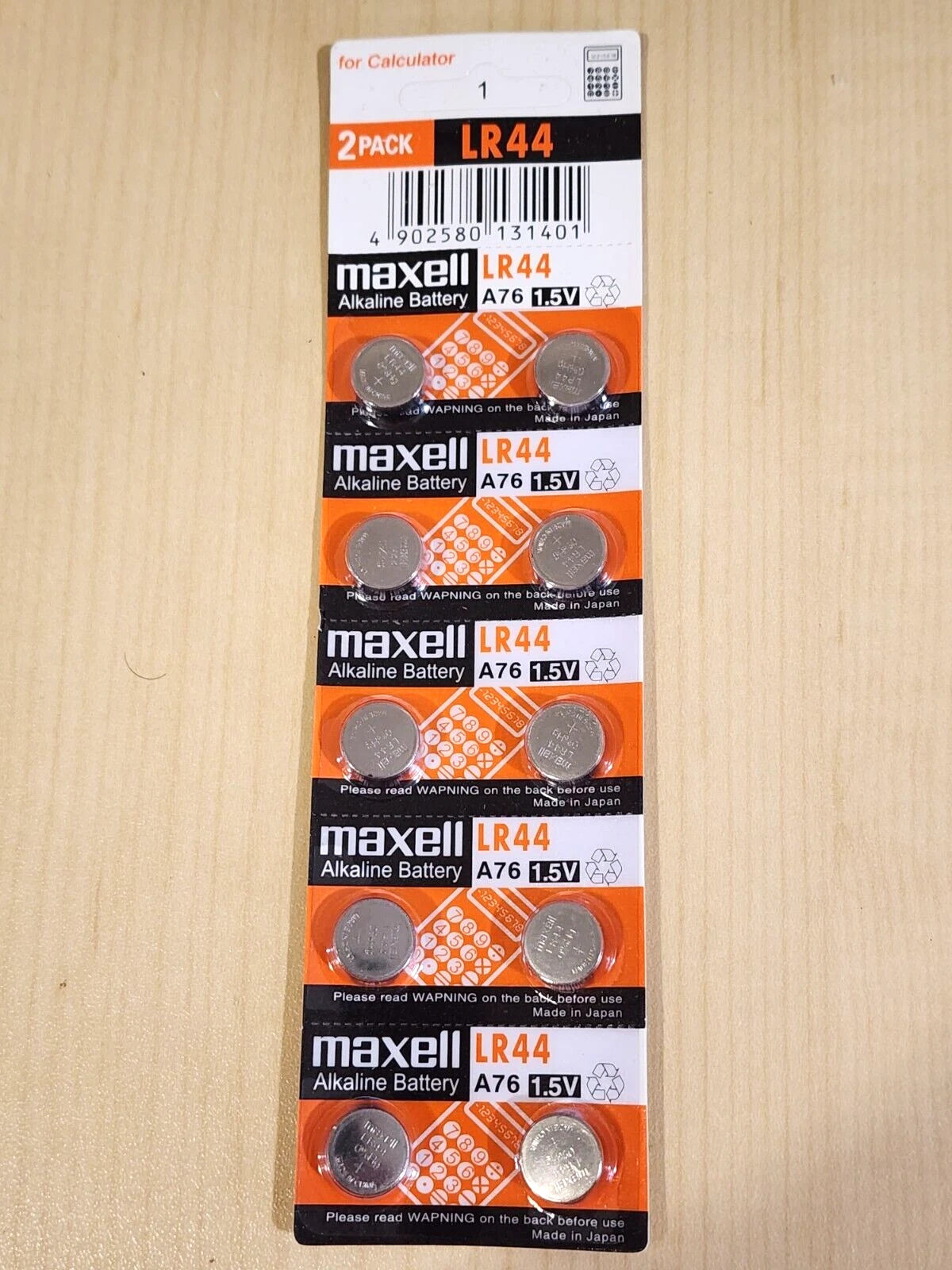 10 piece LR44 Maxell A76 L1154 AG13 357 New Alkaline Battery (PLEASE READ!)