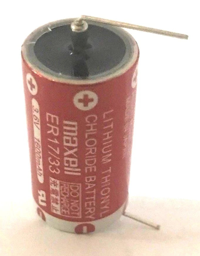 Brand New Maxell ER17/33 3.6V 1600mAh Lithium Thionyl Chloride Battery with Pin