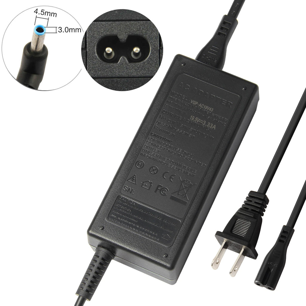 Universal for HP Laptop Power Adapter Charger 19.5V 2.31A, 3.33A, 4.62A Blue Tip