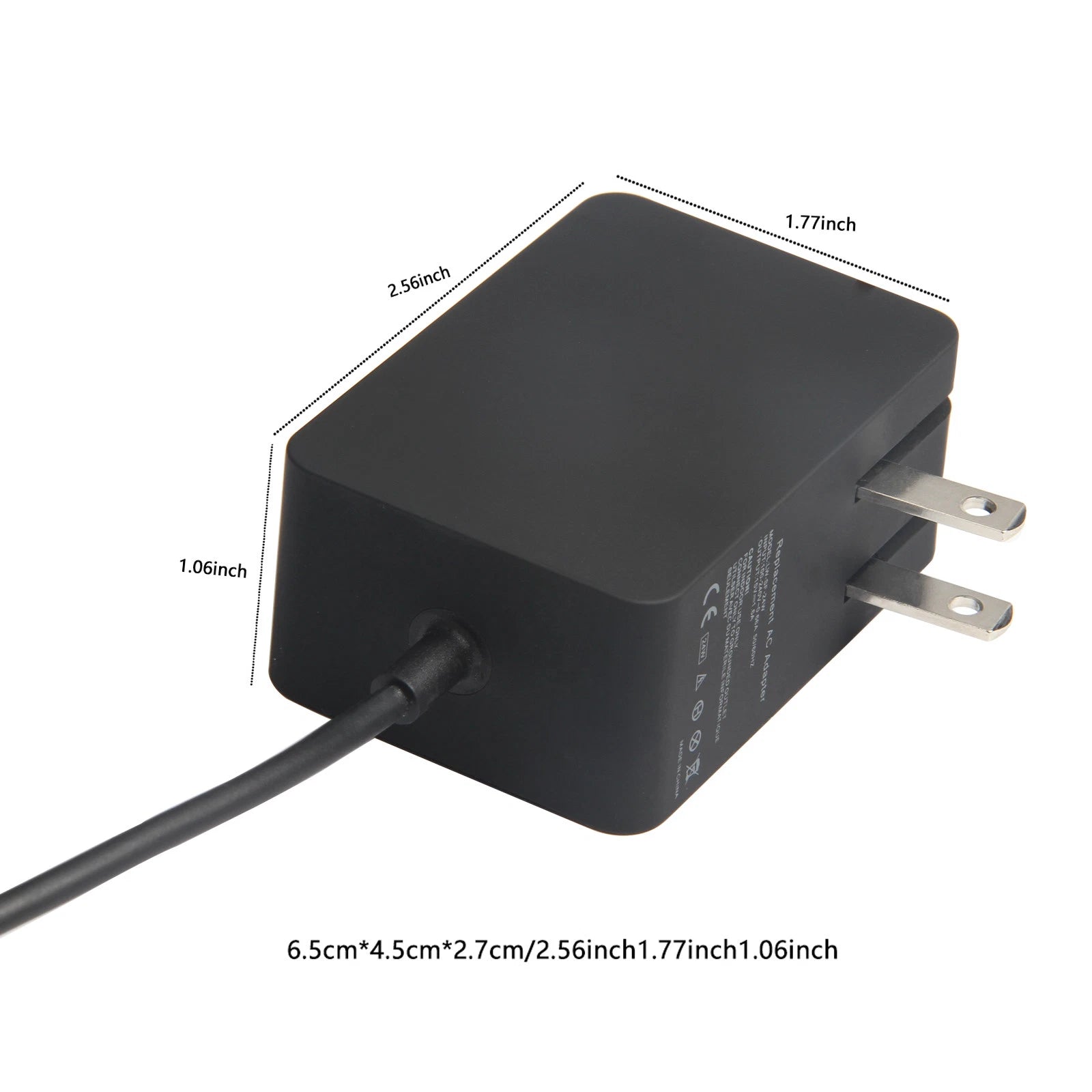 For Microsoft Surface 3 AC Adapter Charger 13W 5.2V 2.5A 1623