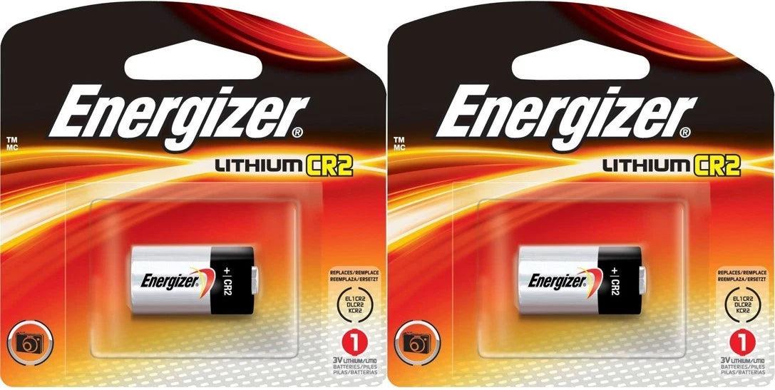 2 (2x1) Energizer CR2 EL1CR2BP 3V Lithium Photo Batteries