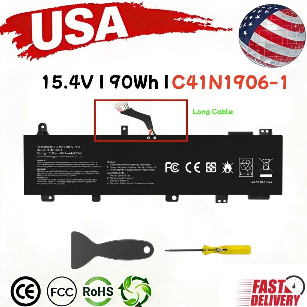 90Wh C41N1906-1 Battery For ASUS TUF Gaming A15 FA506 FA506IV F15 FX506HC FX506L