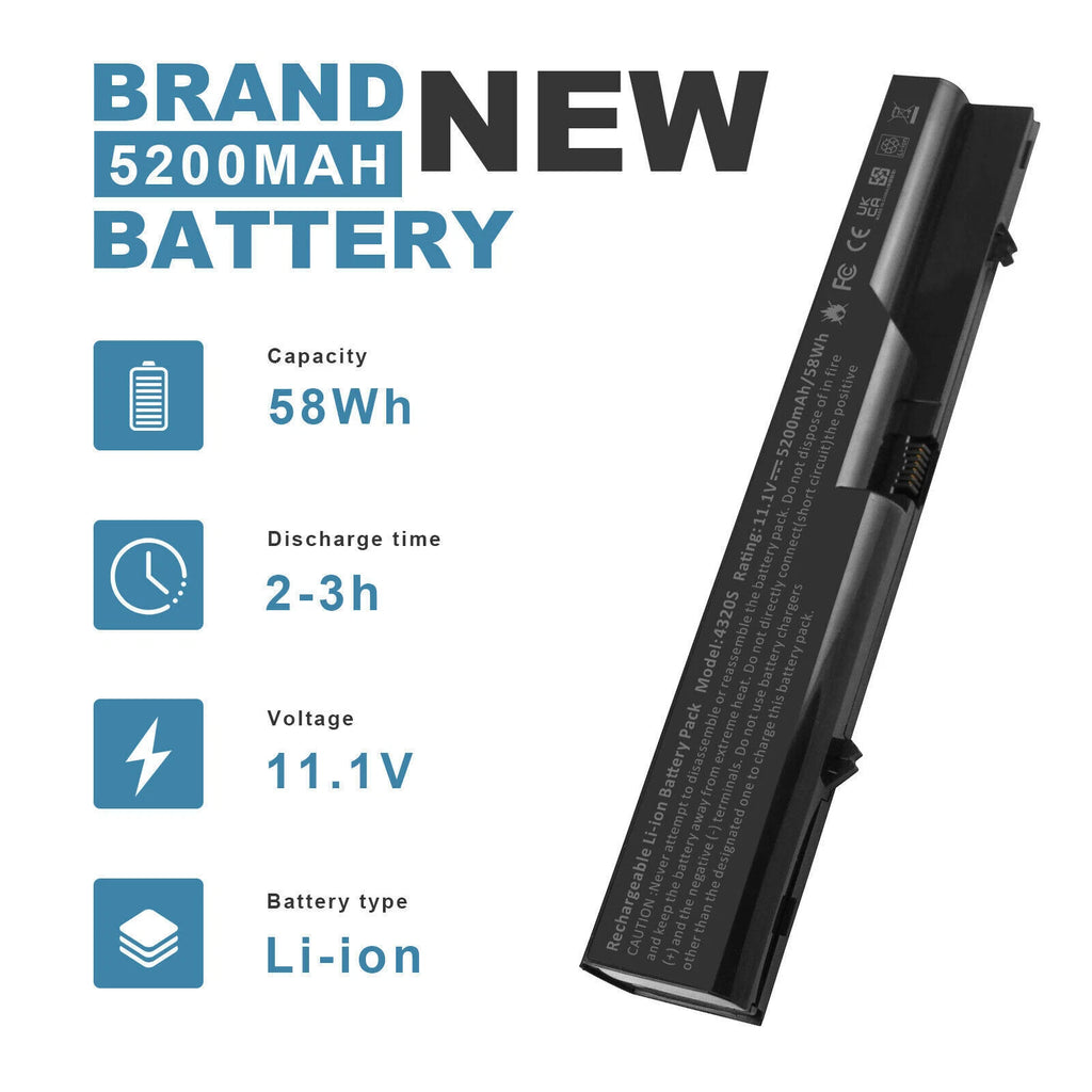 Laptop Battery for HP 620 625 4320s 4321s 4525S PH06 HSTNN-I85C Notebook 5200mAh