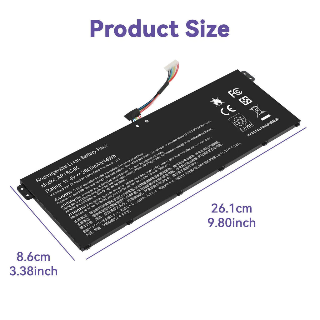 AP18C4K Battery for Acer Aspire 5 A515-43 A515-44 A515-54G SP314-54G A515-56
