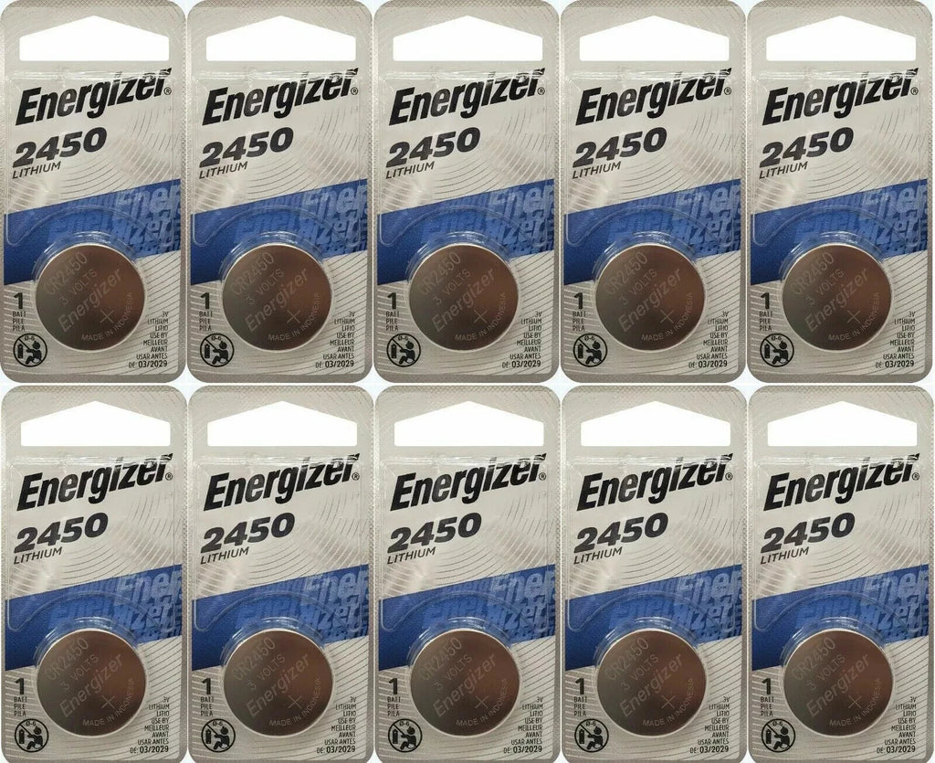 50 x Packs Energizer CR2450 ECR2450 CR2450 3V Lithium Coin Cell Button Battery