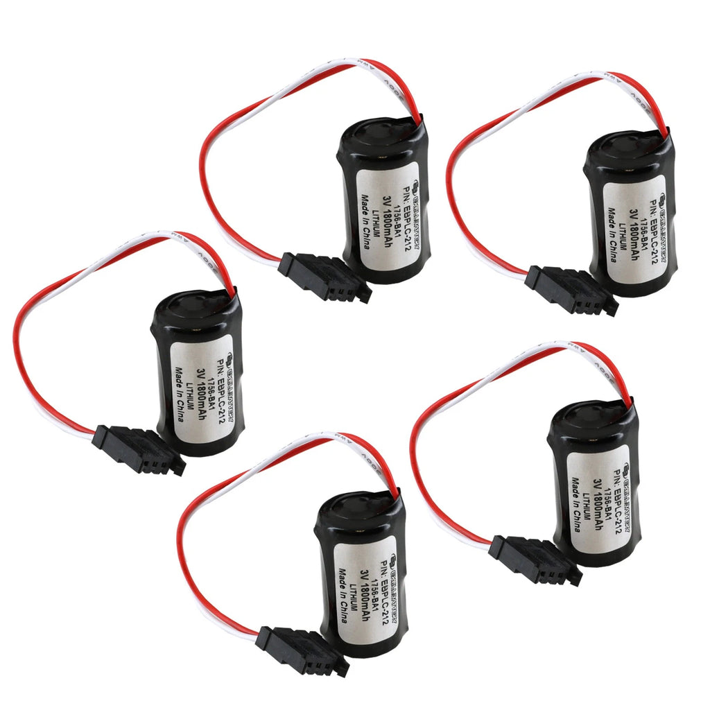 5x PLC 3V 1800mAh Battery Compatible With Energy+ B9670AB 94194801 1756-L1