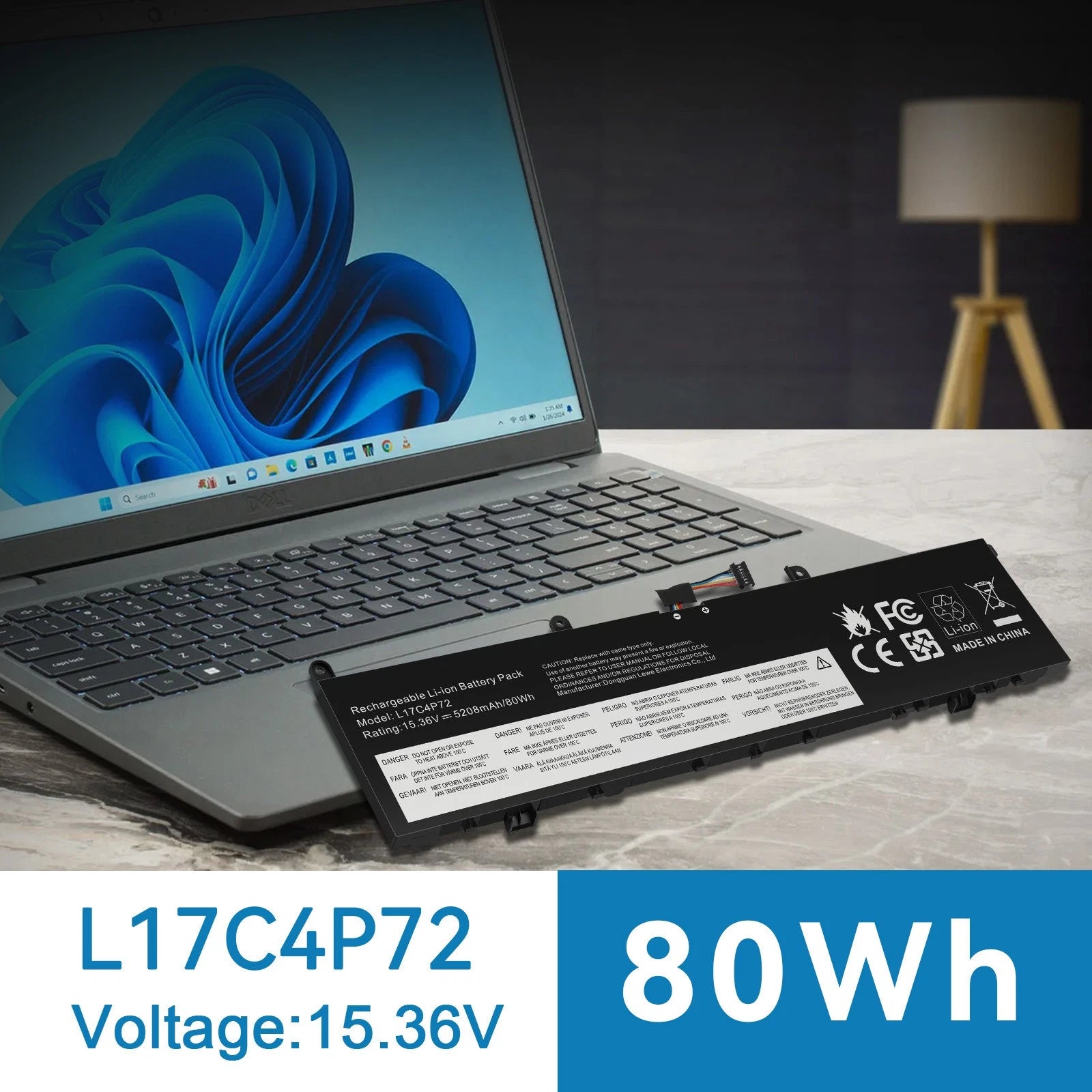 ?L17C4P72 L17C4P72 Laptop Battery For Lenovo ThinkPad X1 Extreme 1st Gen Series
