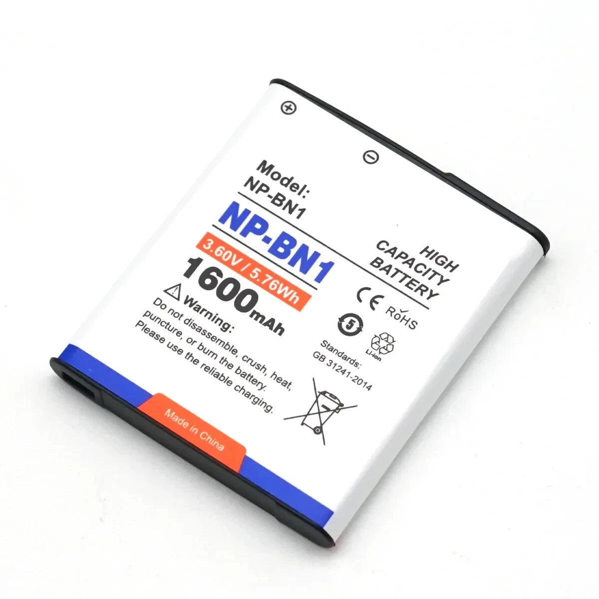 Replacement NP-BN1 Battery for Sony Cyber-shot Digital Cameras