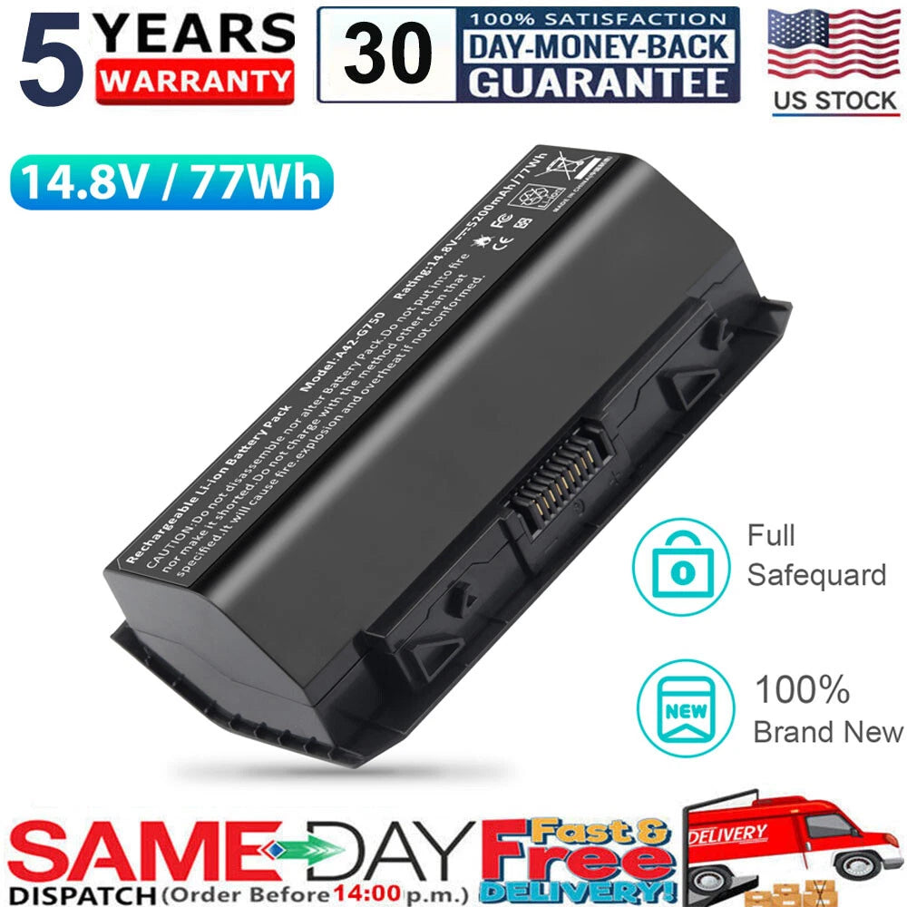 A42-G750 Laptop Battery for Asus G750 G750J G750JH G750JM G750JS G750JW G750JX