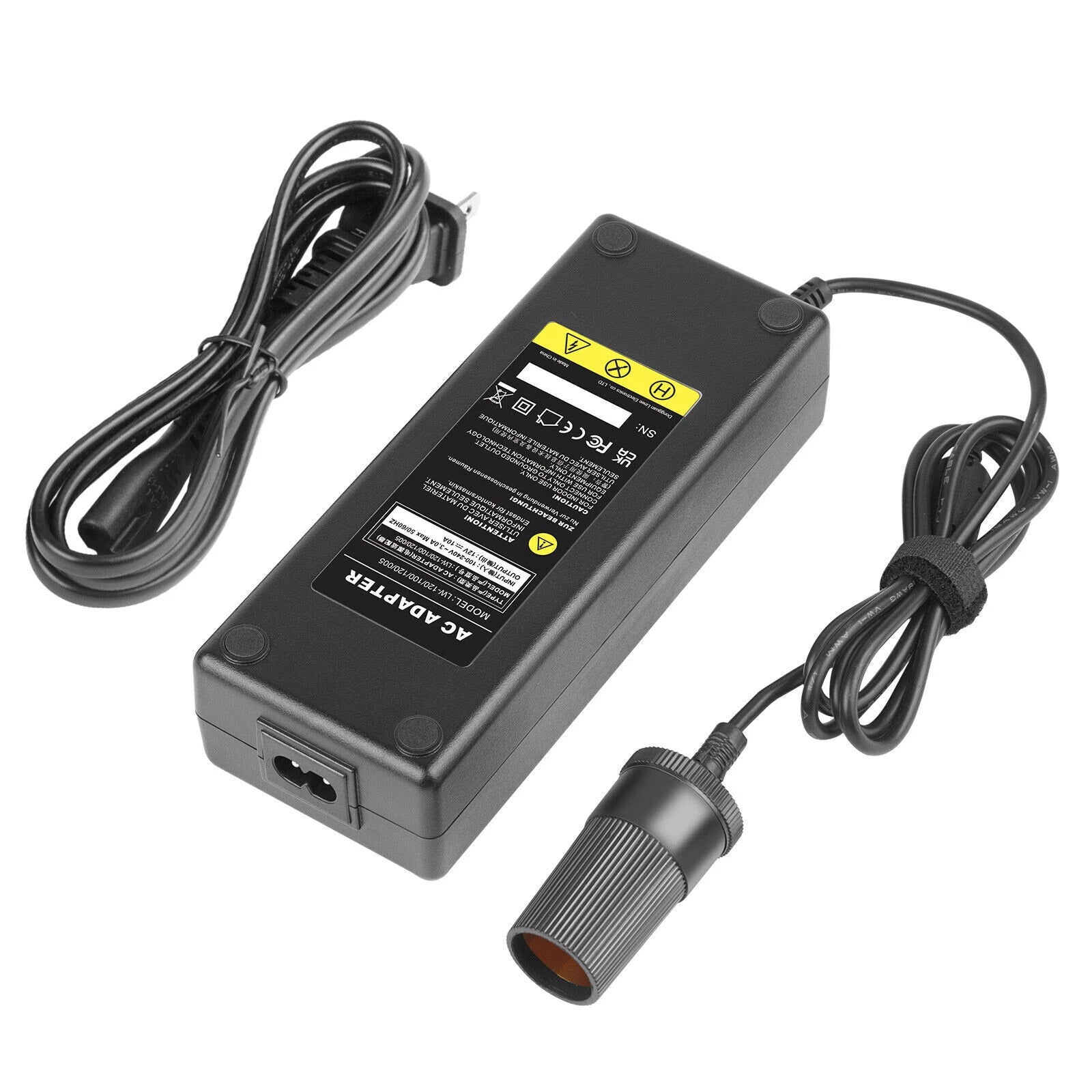 AC to DC 12V 5A 10A Car Converter Cigarette Lighter Socket Wall Power Adapter