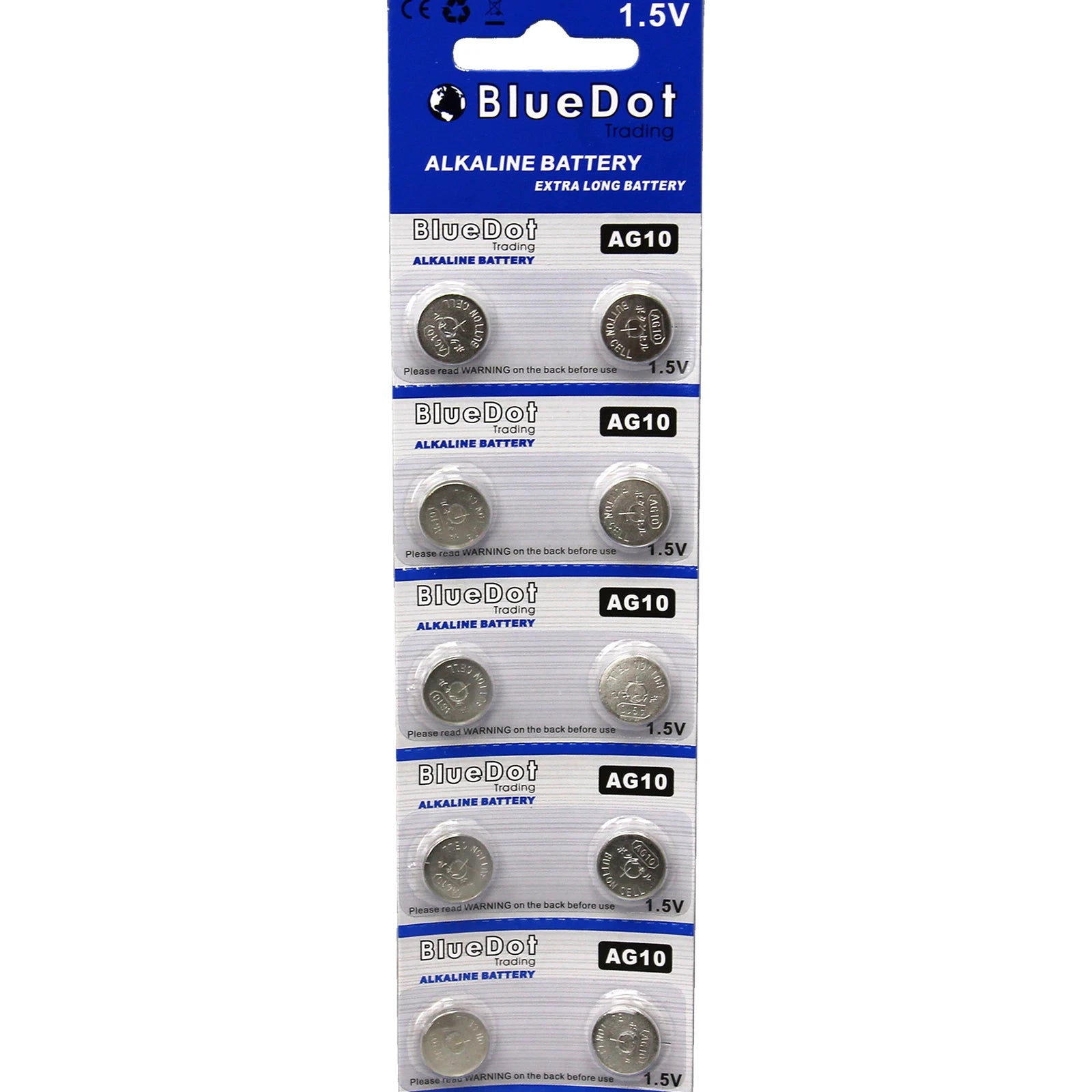10 Pk AG10 LR1130 389 390 189 L1131 LR54 D389 Alkaline Button Cell Battery