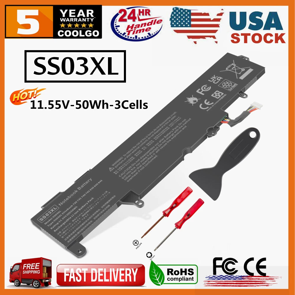 Battery For HP EliteBook 735 745 830 836 840 846 G5 SS03XL 933321-855 932823-421