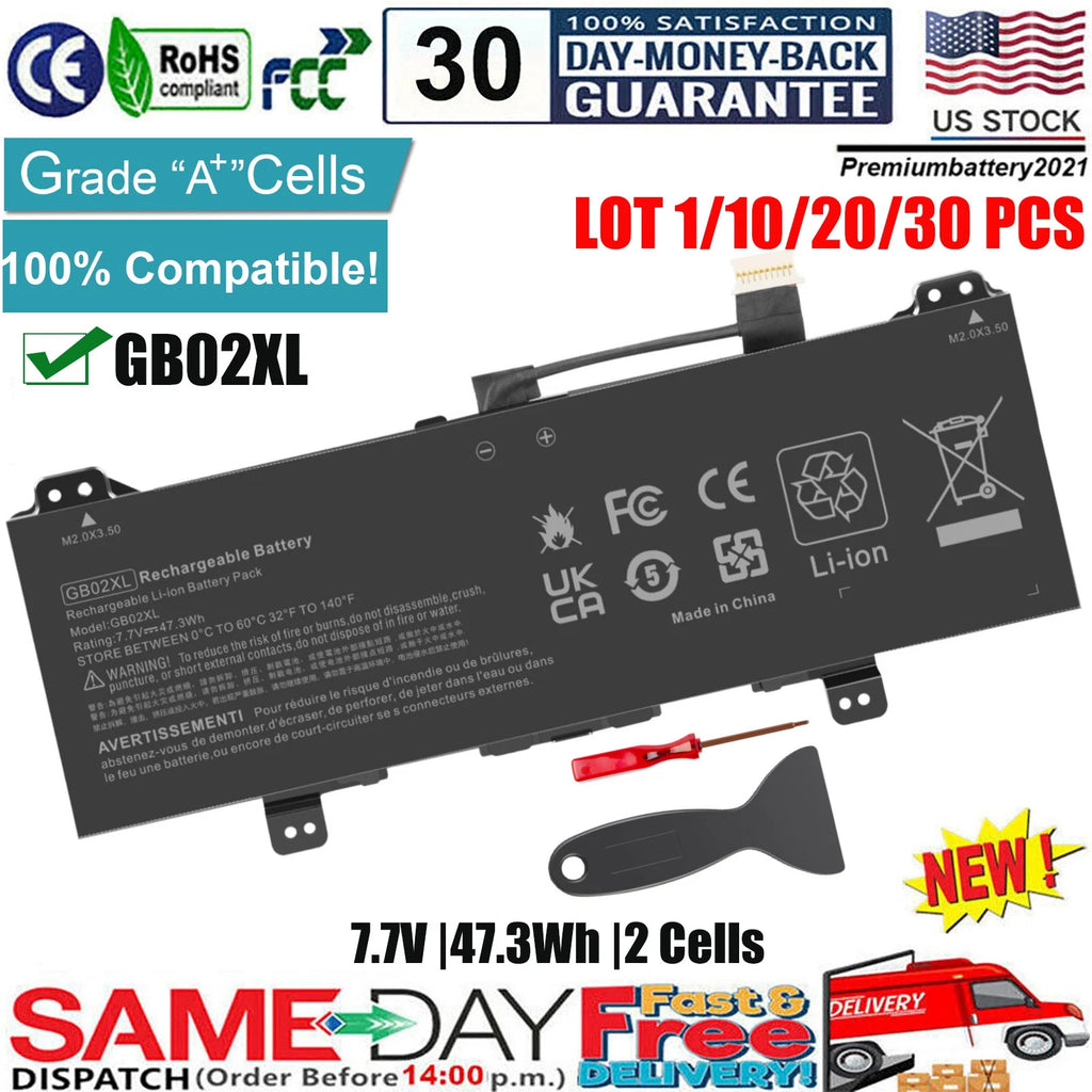 ?LOT GB02XL Battery for HP CHROMEBOOK X360 11 G2 EE HSTNN-DB7X HSTNN-IB8W GBO2XL
