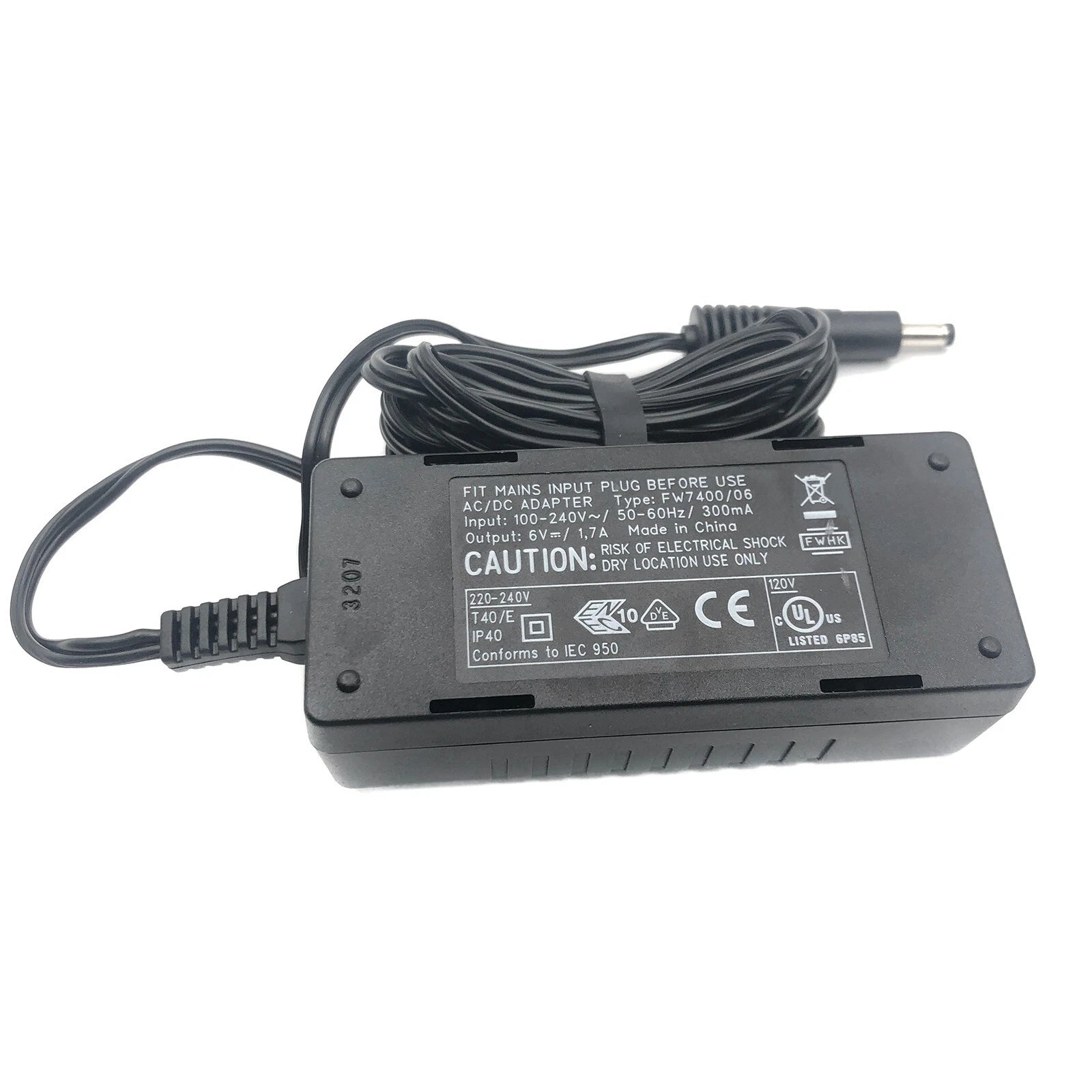 New Genuine Promethean FW7400/06 Adapter Power Supply 6V 1.7A Charger 4x1.7mm