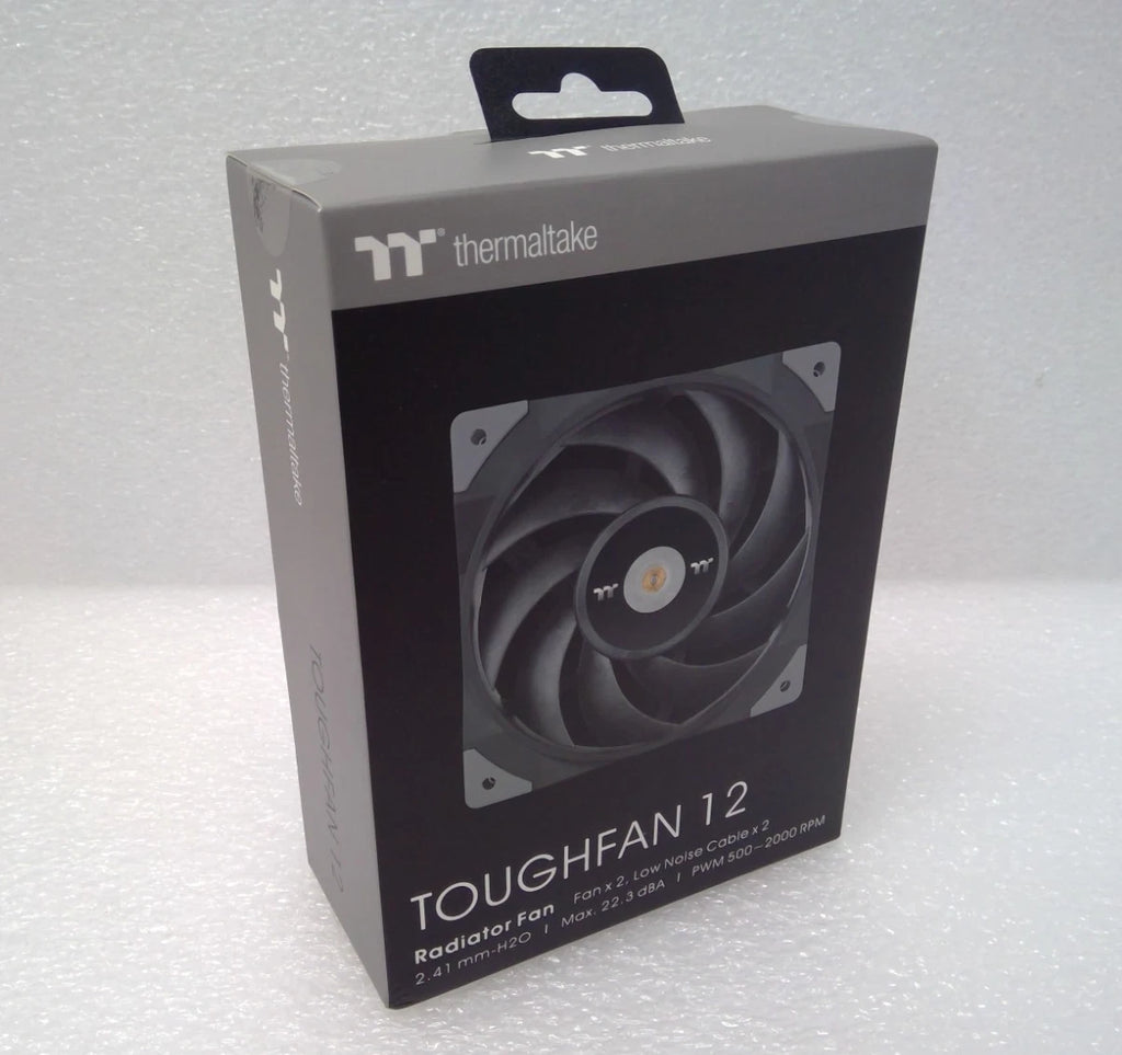 Thermaltake TOUGHFAN 12 High Static Pressure Fan, CL-F082-PL12BL-A (2 Pack)