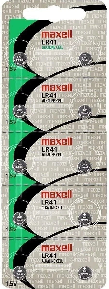 Maxell Batteries LR41 (192&Comma; AG3) Alkaline Button Size Battery&Comma; On...