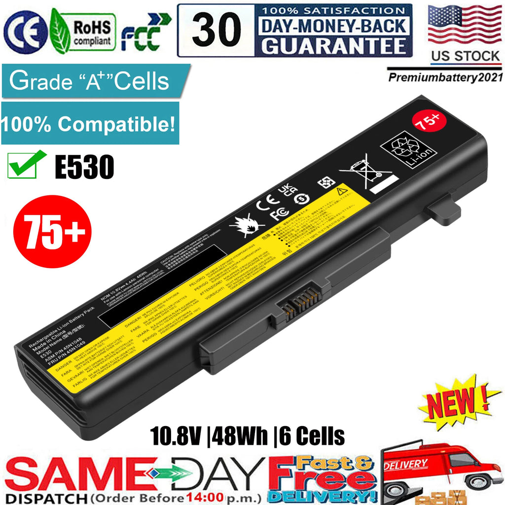 75+ L11M6Y01 L11S6Y01 Battery for Lenovo B590 E430 E435 E440 E445 E530 E540