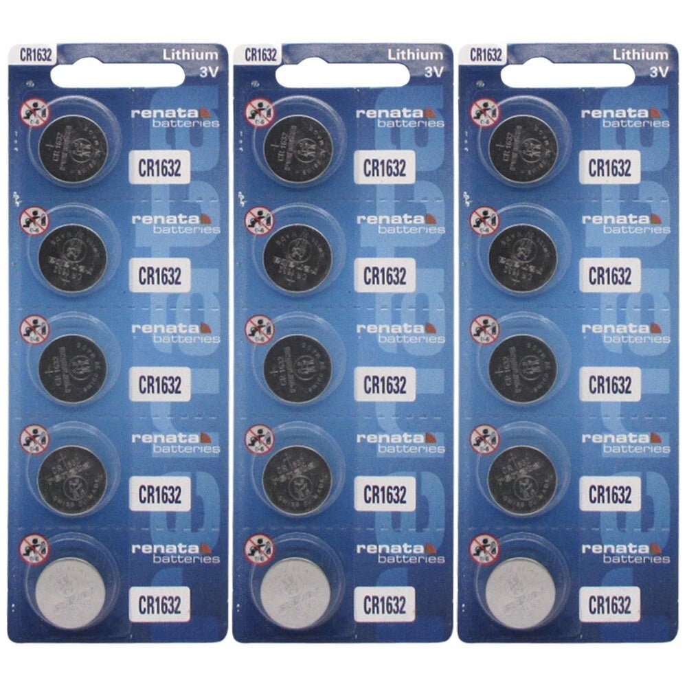 Renata CR1632 15 Pk 3v Long-life Lithium Button Cell Batteries