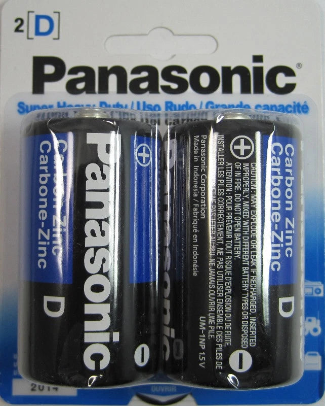 Panasonic Heavy Duty D Batteries 8 Pcs