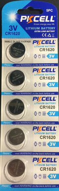 CR1620 PKCELL 1620 LITHIUM BATTERIES (5 piece) 3V watch New Authorize USA Seller