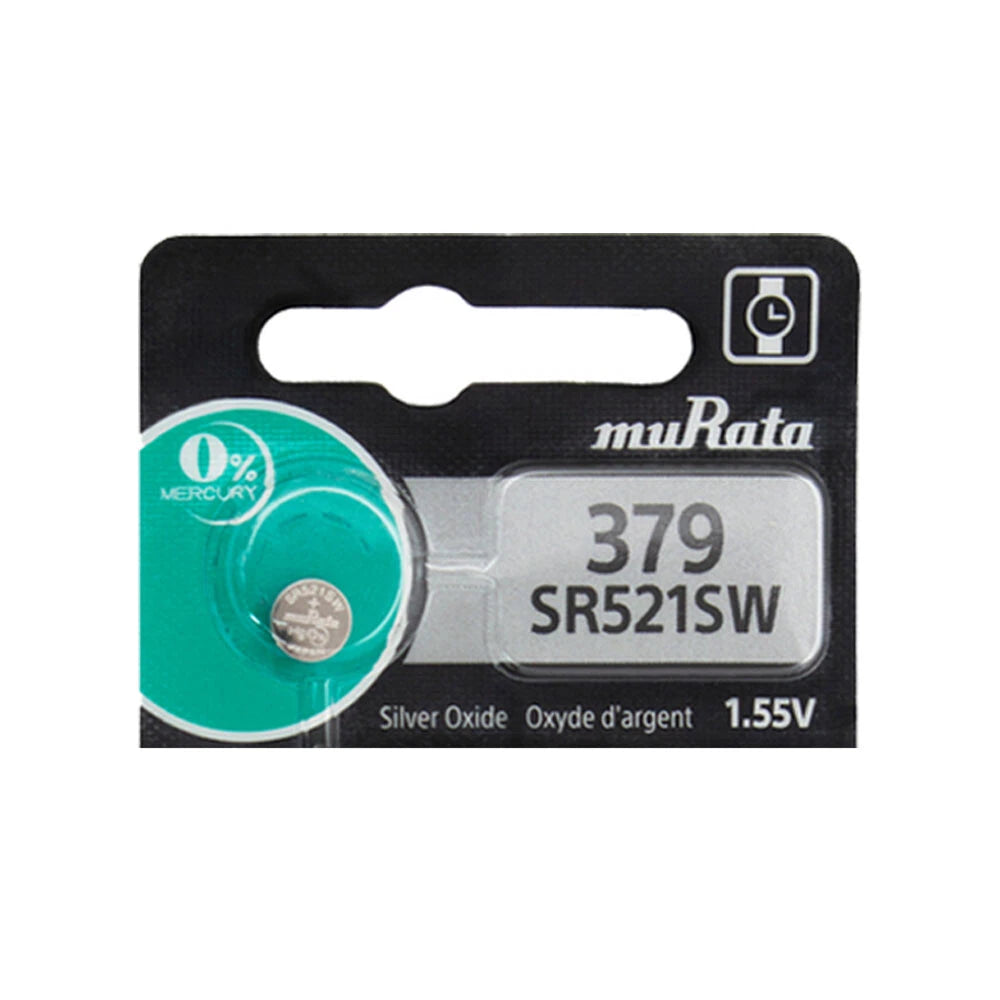 Murata Replaces Sony 379 Watch Battery SR521SW SR521W x 1
