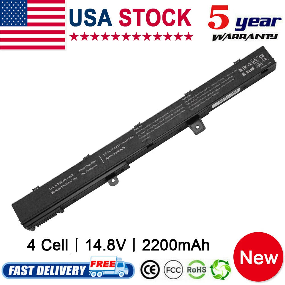 Replace Battery for ASUS X451 X551 X451C X451M X551C X551M A41N1308 A31N1319