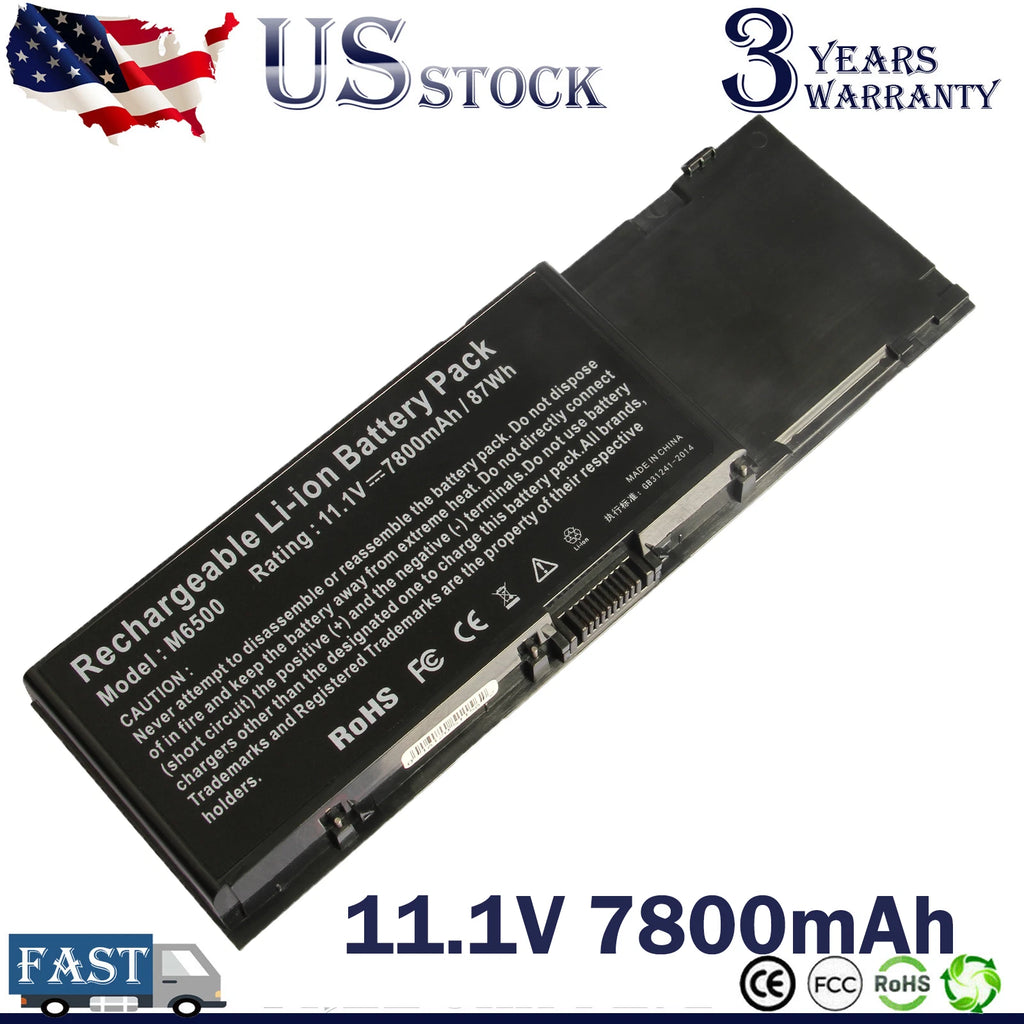 New Battery For Dell Precision M2400 M4400 M6400 M6500 KR854 8M039 C565C DW842