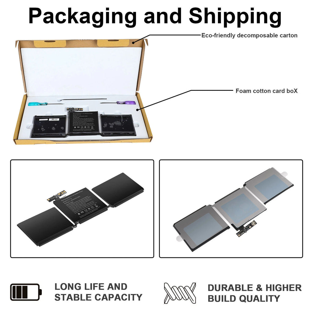 ?A1708 A1713 Battery for Apple MacBook Pro 13'' A1708 Late 2016/ 2017 EMC 3164