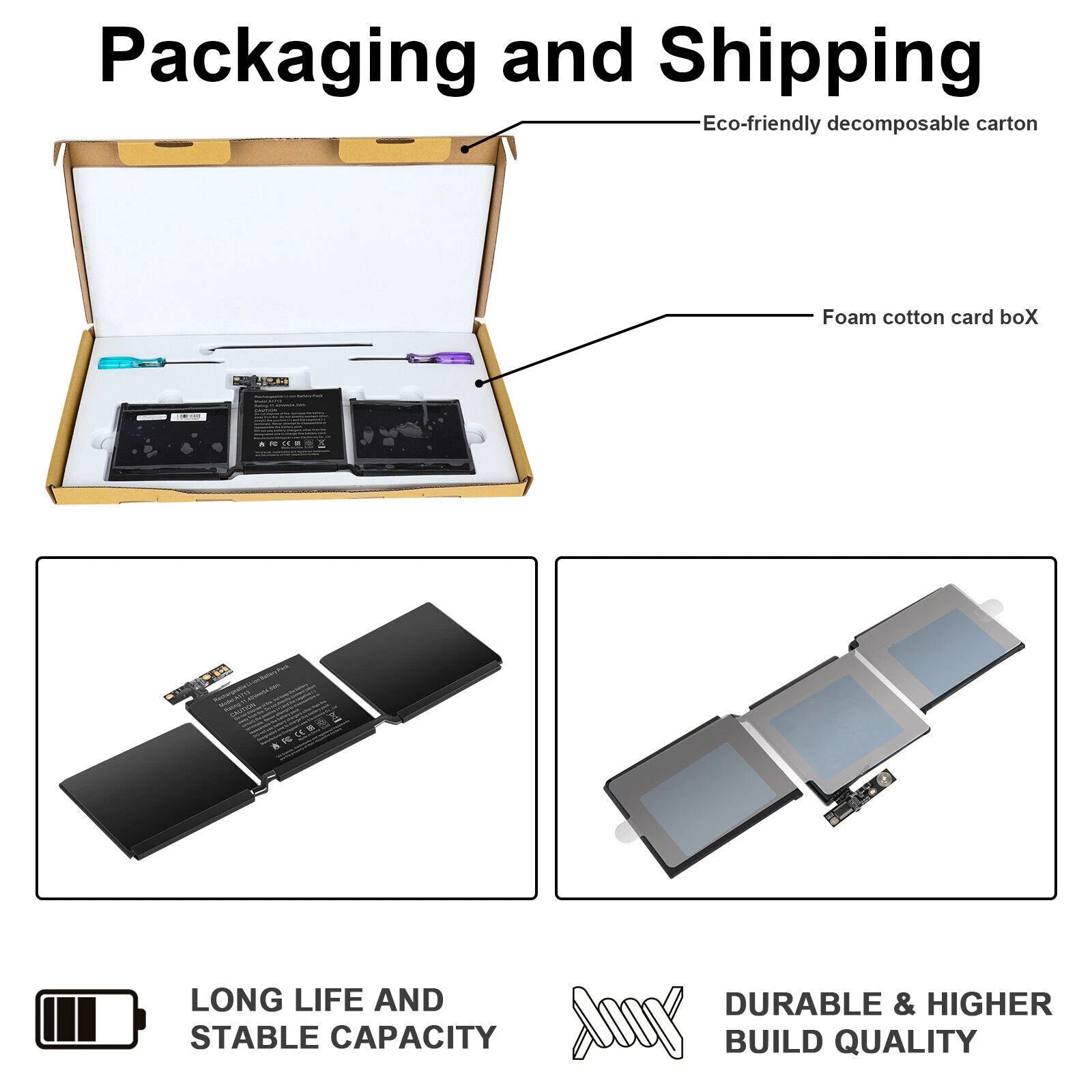 ?A1708 A1713 Battery for Apple MacBook Pro 13'' A1708 Late 2016/ 2017 EMC 3164