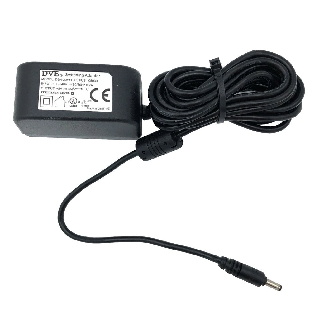 NEW Original DVE Switching Wall Power Adapter 5V 3A DSA-20PFE-05 FUS 050300 OEM