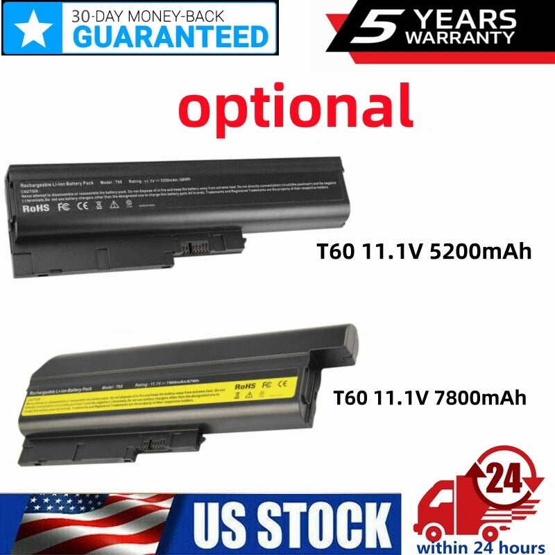 6/9Cell Battery for IBM Lenovo ThinkPad T61 T61p T60 R61 R61i R60 T500 W500