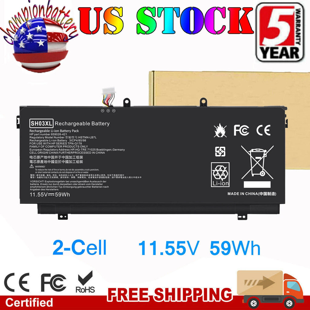 SH03XL Battery For HP Spectre X360 13-ac 13-w HSTNN-LB7L 859026-421 859356-855
