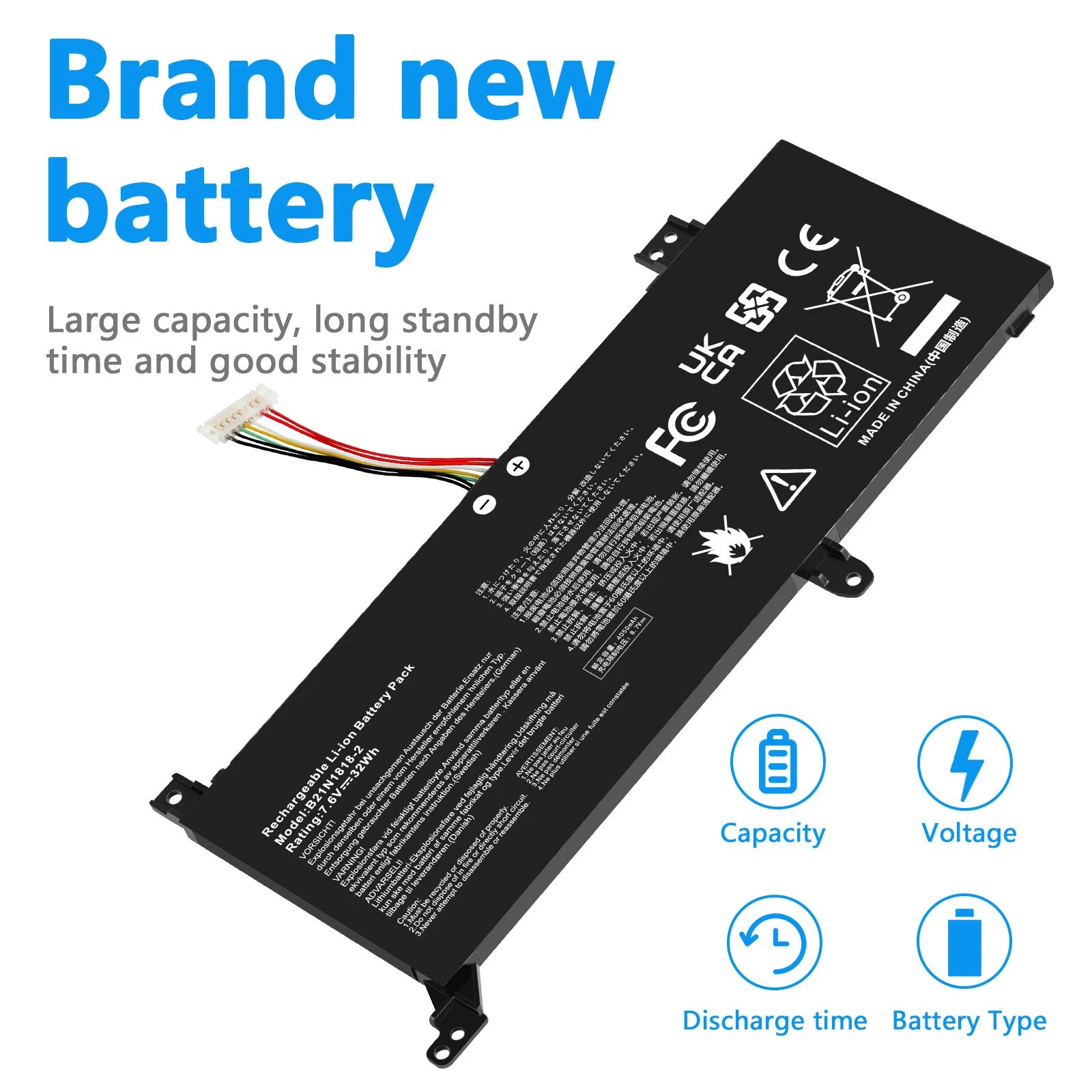 C21N1818-2 C21PpJH New Battery B21N1818-2 for Asus VivoBook 14 F412 F412D F412DA