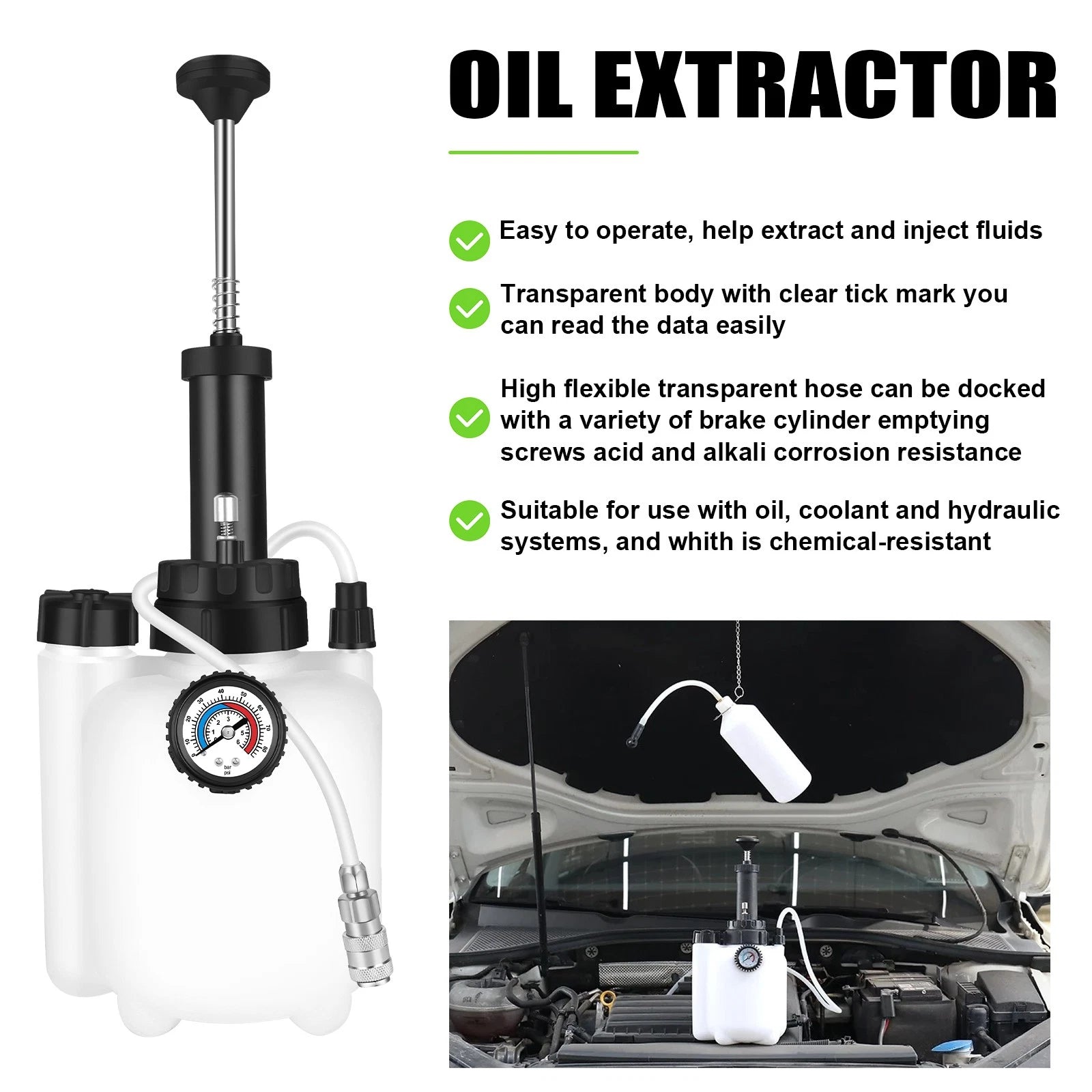 3L Brake System Clutch Fluid Pressure Bleeder Bleeding Device Kit Car Bleed Tool
