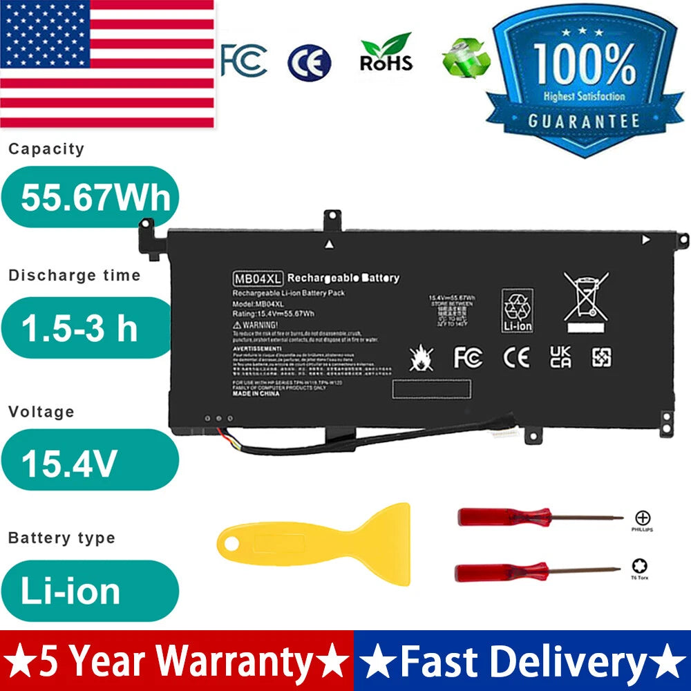 MB04XL Battery for HP Envy X360 M6-AQ000 M6-AQ105DX M6-AQ003DX M6-AQ103DX