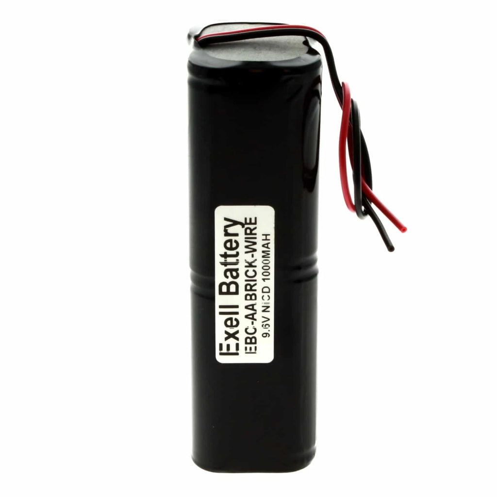 9.6V 700mAh Custom NiCD Battery with 6.0" 18AWG Wires For Exit Signs, Lighting