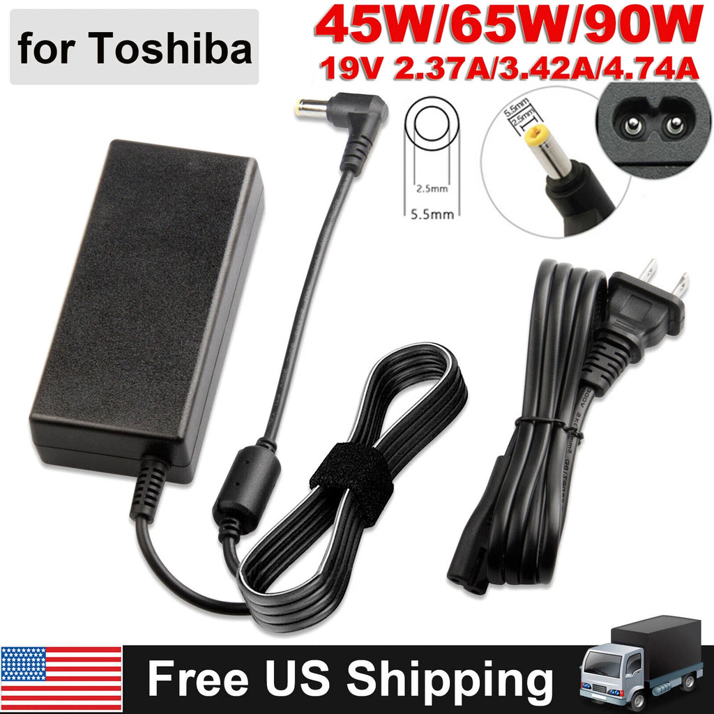 45W 65W AC Adapter Power Charger for Toshiba Satellite C Asus Laptop 5.5*2.5mm