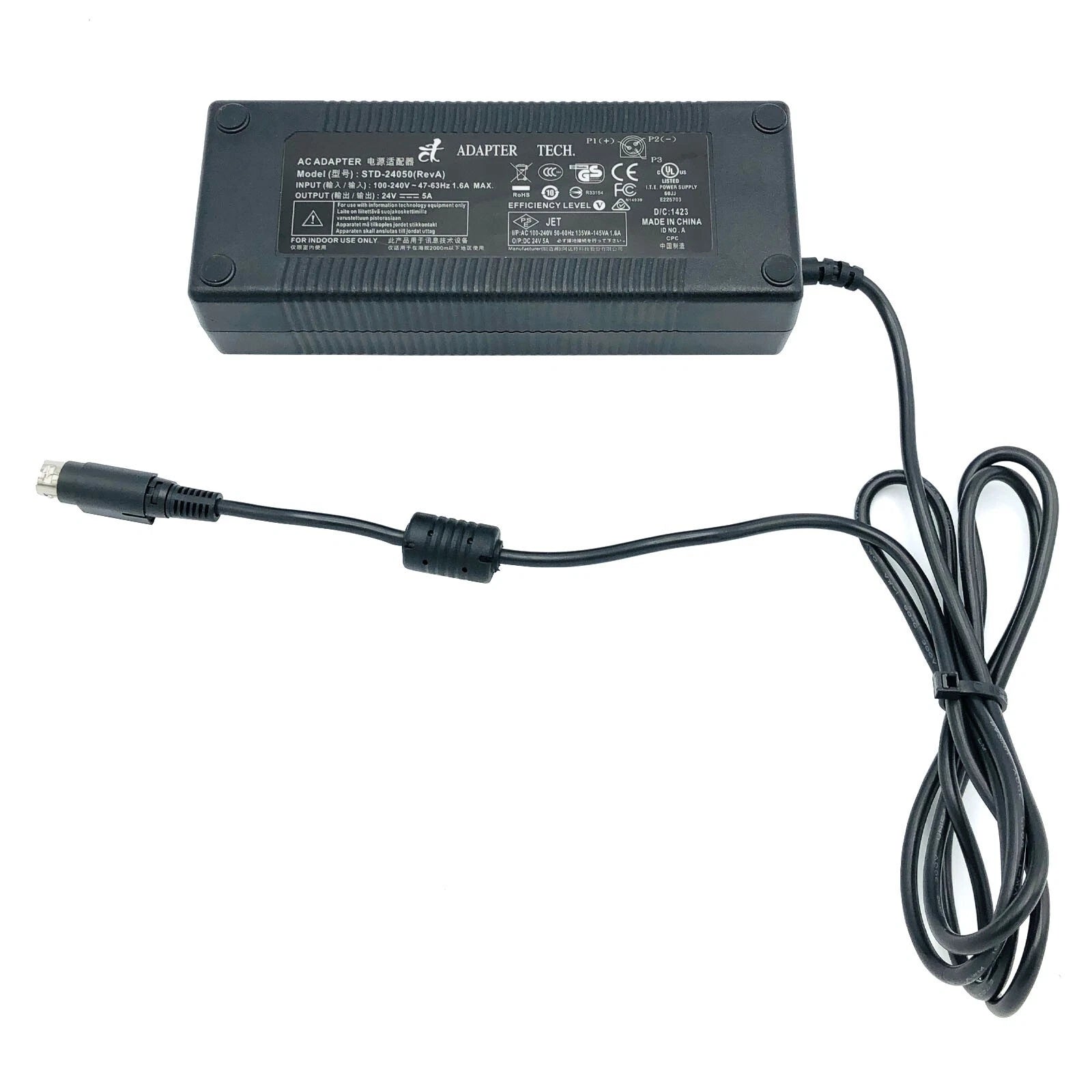 NEW Genuine AC Adapter Adapter Tech AC Adapter STD-24050 Power Supply 24V 5A