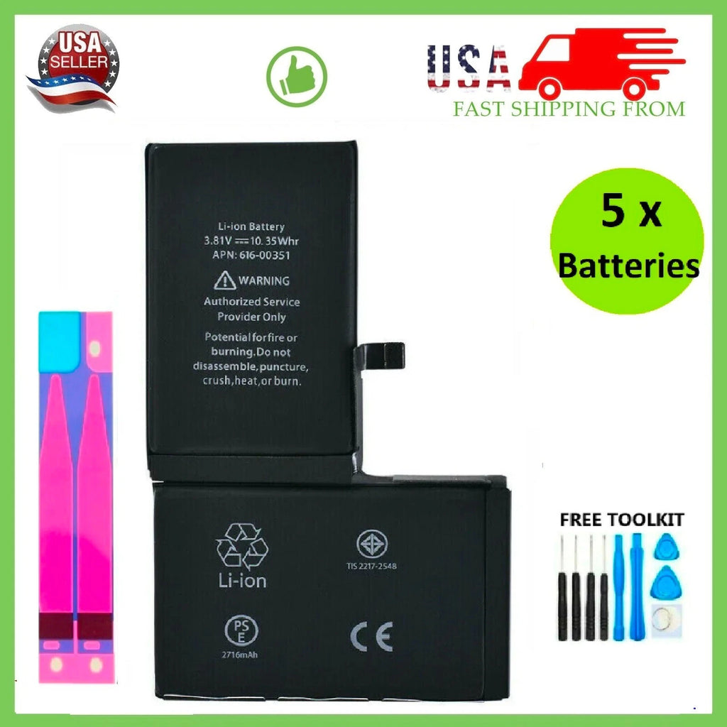 New OEM Replacement Internal Battery For iPhone X/XR/XS/XS Max + Free Tools LOT