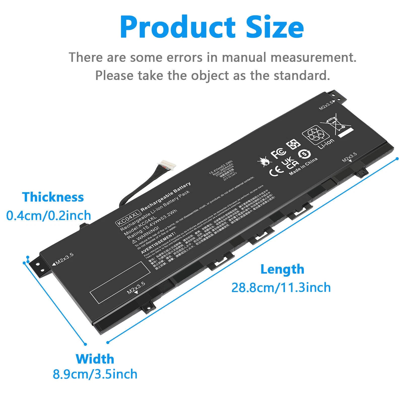 KC04XL Battery For Hp Envy X360 13-AG 13M-AQ 13-AH L08544-2B1 L08496-855 53.2Wh