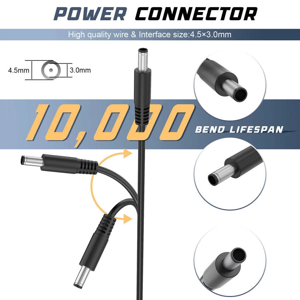 65W Adapter Charger for Dell Inspiron 15 3551 5555 5558 5559 5565 7558 4.5*3.0mm