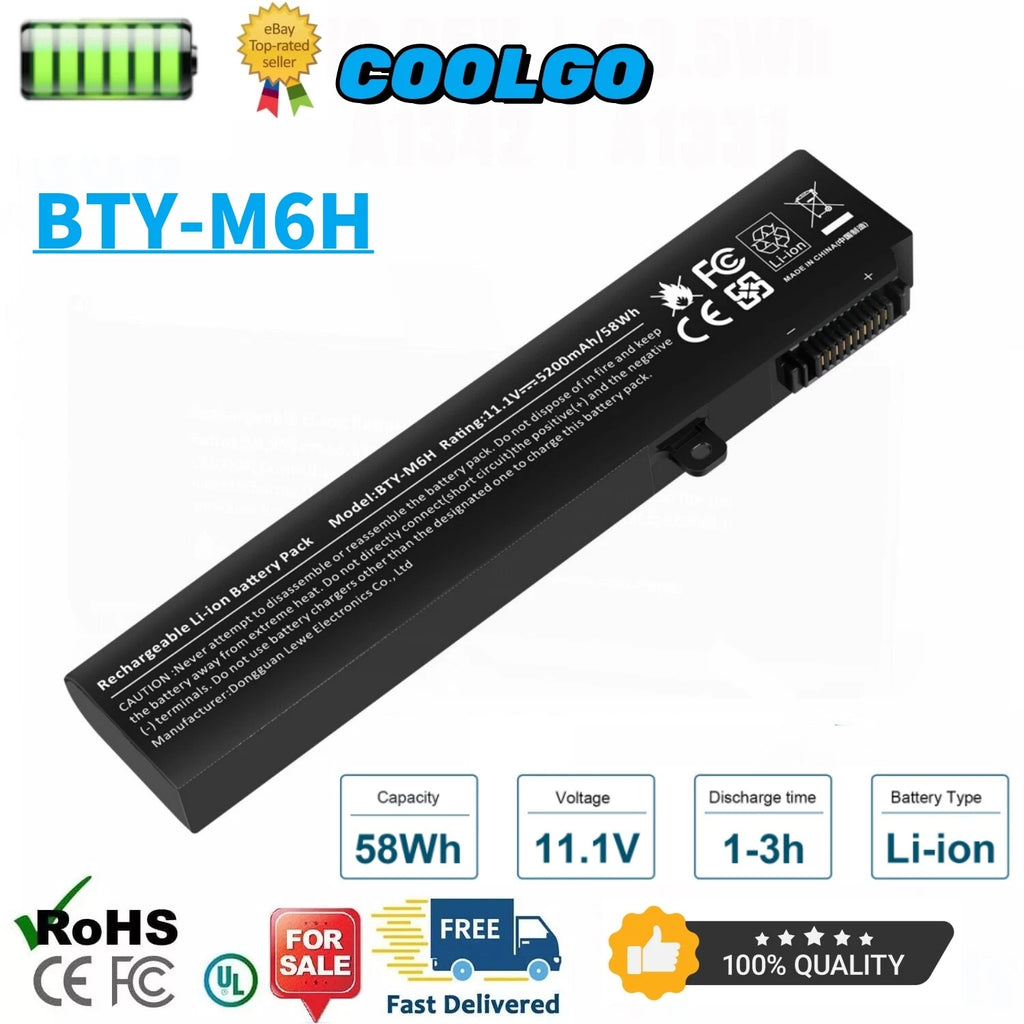 BTY-M6H New Battery For MSI PE60 PE70 GE62 GE72 2QC 2QD GL72 GL62 GP62 GP72