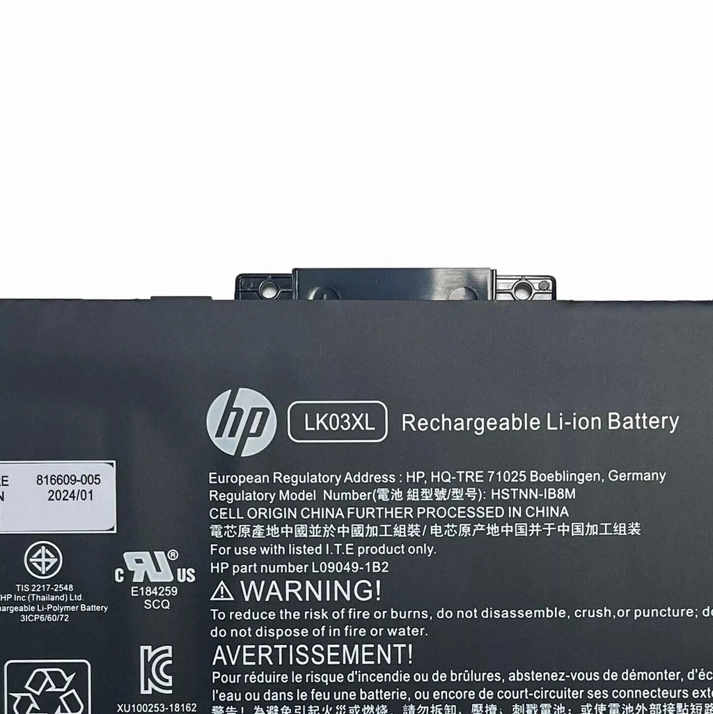 Genuine LK03XL Battery For HP ENVY X360 15-BP 15M-BQ 17M-CE 17-BW L09281-855