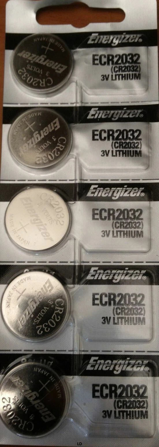 Energizer ECR2032 CR 2032 (5 piece) Lithium 3V Battery New Authorized Seller