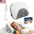 Contour Gel Shiatsu Kneading Rolling Vibration Heating Neck Massager Pillow Gray