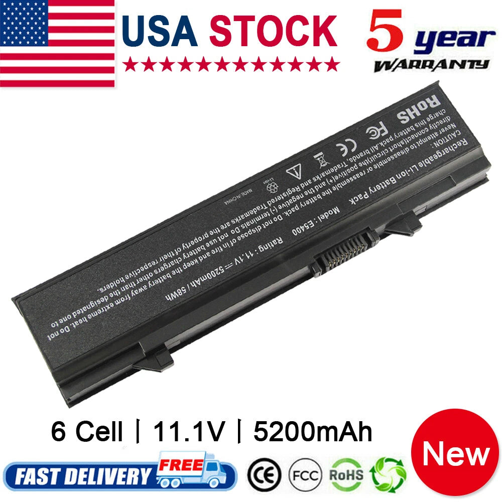 6Cell Battery for Dell Latitude E5400 E5500 E5410 E5510 KM742 PX644H Notebook CC