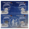 Renata 321 Silver Oxide Watch / Electronic Battery 4 Pcs