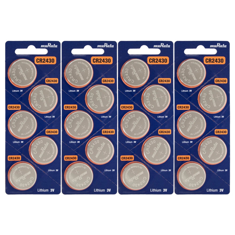 20 x Murata CR2430 battery Lithium 3V Coin cell Watch ERC2430 BR2430