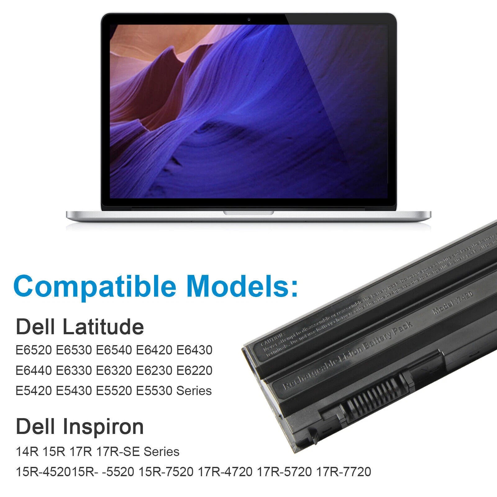 ?E6420 Battery For Dell Latitude E6430 E6440 E5430 E5520 E5530 E6520 E6540 T54FJ